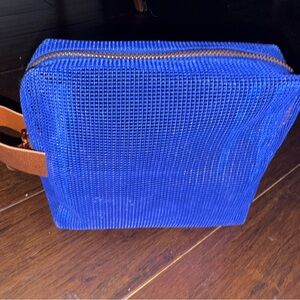 Augustinus Bader Blue Mesh Men's Toiletry Bag